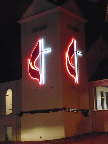 churchcross, outdoor church cross, indoor church cross, lighted church cross, LED church cross, stage cross